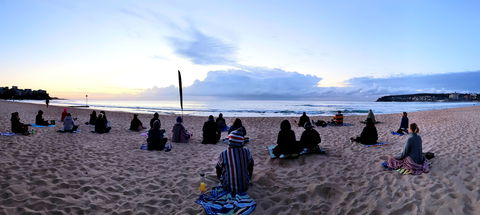 Making Meditation Mainstream Free Beach Meditation Session Mooloolaba - Taree Accommodation 0
